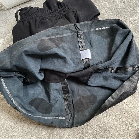 Vince Black Genuine Leather Contrast Band Dress - Picture 10 of 11